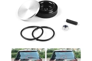 AGZ Enchufe del limpiaparabrisas Trasero del Coche de 40 mm Enchufe de Bloqueo Impermeable para el limpiaparabrisas Trasero Antena del Parabrisas Cubierta del Orificio aéreo ABS (Plata)