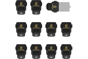 HINGTAI Lot de 10 chaussettes en silicone pour Bambu Lab A1, bloc chauffant Hotend, couvercle en silicone, buse, tête d'impression d'imprimante 3D, boîtier haute température, accessoires noirs, pièces