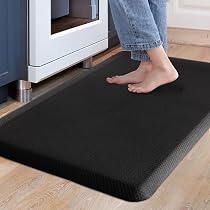 Set 2 Tappetini Antifatiga Da Cucina - Design Astratto, 50x80cm + 50x180cm, Lavabile