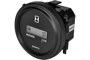 JAYRON NInE-ROnG NR-HM005 DC Contaore DC 4.5-90V Contaore LCD rotondo al quarzo per carrello a forca barca trattore generatore motore falciatore