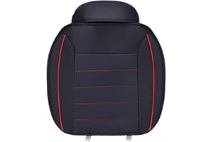 HONCENMAX Luxury Car seat Cover Cushion Pad Mat Protector for Auto Supplies for Sedan Hatchback SUV PU leather - Without Backrest - 1 Pack Front Seat Cover