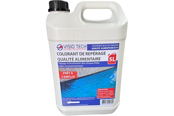VISIO TECH Colorant de repérage BLEU 5L, prêt à l'emploi