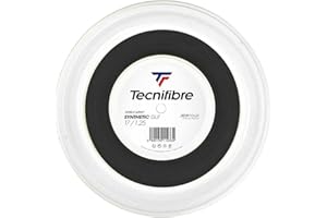 Tecnifibre - Cordage de tennis - Bobine 200M - SYNTHETIC GUT 1.25, Taille unique, Noir