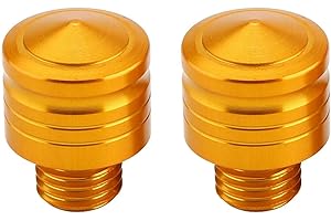 TERISASS viti specchietti mt07 + Tappi di Chiusura per Specchietti Retrovisori per moto M10 1,25 Viti 2 pezzi Bulloni filettati universali per motocicletta Viti adattatrici Sedile specchietto retrovisore modif