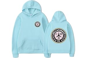 Parkourer Dellafuente Sudadera con Capucha para Hombre/Mujere Dellafuente F.C Impreso Manga Larga Hoodie Moda Hip Hop Unisex Pullover Harajuku Streetwear Essentials Hoodie Dellafuente Ropa