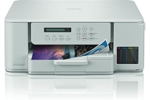 Brother Wireless All In One Ink Tank Printer, DCP-T536DW, Automatic Duplex Print, Wireless & Mobile Print, Compact Design, White