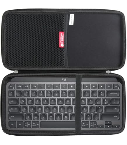 Housse Protection Clavier Logitech MX Keys Mini - Étui Rigide Avec Poignée