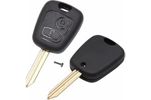 LMD Coque Clé plip télécommande pour Citroen Berlingo Picasso Saxo Xsara Peugeot Partner Expert + Lame Vierge et vis