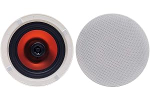 Herdio 6.5 tum Bluetooth-högtalare 300 watt tak för kontor, kök, vardagsrum, badrum,18 cm utskärningsdiameter (1 par)