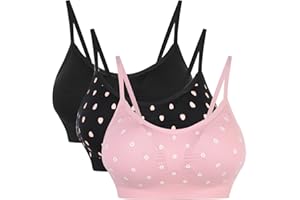 Vertvie Femme Soutien-Gorge de Sport Dentelle sans Armature Sexy Brassière Rembourré Push Up Lingerie Lace Bra Tank Top Bustier Confortable