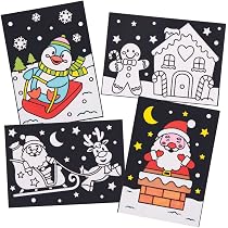 Baker Ross Kamin Pop Up Weihnachtskarten – 10er Pack Zum Selbstgestalten