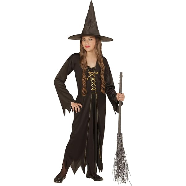 Escoba De Bruja Para Disfraces - Accesorio De Halloween Y Carnaval, 107 Cm