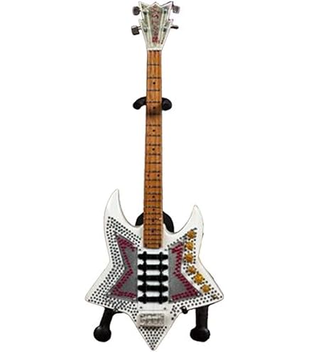 AXMAN Chitarra In Miniatura Replica Randy Rhoads – Scala 1:4, 25 Cm, Fatta A Mano, Con Supporto, Regalo Per Musicisti - 2