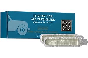 ‎RITUALS RITUALS Auto Parfüm Refill Hammam Car Air Freshener – 2 Nachfüller für das Auto mit Aroma von Eukalyptus und Rosmarin – Auto Duft Nachfüllpack – 2 x 3 g