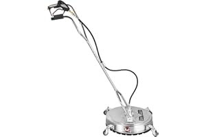 VEVOR Hidrolimpiadora de Alta Presión para Exteriores 4.000 PSI Hidrolimpiadora Compacta 45,7 cm Limpiador de Superficies Planas Potente y Portátil Boquilla Turbo Ajustable para Terrazas Patios etc.