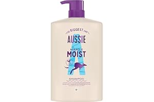 Aussie Miracle Moist Shampoo Idratante 1000ml, Formula Idratante per Rivitalizzare e Riparare Capelli Fragili e Secchi, Con Olio di Noci di Macadamia Australiane, Cruelty-Free