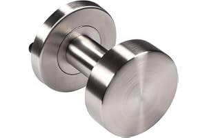 JUVA Poignee de Porte | LDK 211 | Ø Bouton 51 mm | 1 Pièce - Poignée | Bouton porte d'entrée en Acier Inoxydable | Ferrure de porte fixe mate sur rosace ronde | Bouton pour l'extérieur & l'intérieur