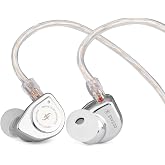 Linsoul ICONGOT EW200 10mm SCP Aperture Dynamic Driver In-Ear Headphones with All Metal Body, Removable 0.78mm 2pin Silver
