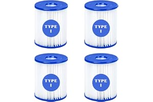 Mallez Type I Filter Cartridge for Bestway Swimming Pool, Replacement Filter Cartridge for Inflatable Swimming Pool, 3.1 x 3.