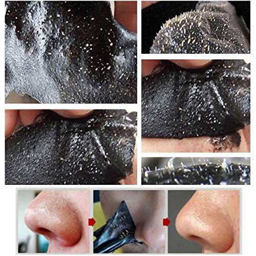 Peel off Maske , Black Head Maske, Mitesser Maske, Gesichtsmasken Schwarz, Blackhead Remover Mask, Black Mask, CIDBEST® 10 Stück Mitesser Entferner Maske, Schwarz Maske, Tiefenreinigung Schwarze Maske , Anti Akne Öl-Kontrolle Reinigungsmaske , Bamboo charcoal Pore Purifying Peel Off Maske Mitesser Pickel Akne Entferner - 7
