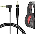 GEEKRIA Audio Cable Compatible with Sennheiser Game One, Game Zero, PC 373D, GSP 350, GSP 500, GSP 600 Headsets, 2.5mm AUX Gaming Headset Replacement Stereo Cord (5.6ft/1.7m)