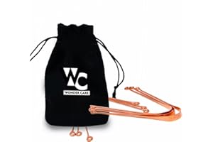 Wonder Care – Limpiador Ayurdedic de lengua 100 % antibacterial hecho de cobre para una óptima higiene bucal (3 piezas)