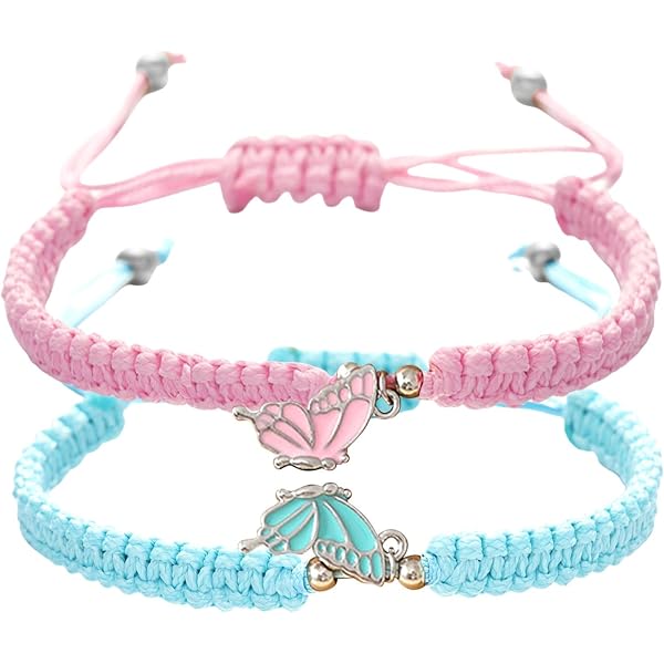 Hifunny Butterfly Friendship Necklace & Bracelet Set - Cute Enamel Animal Jewelry For Women, Men, Couples - View #8