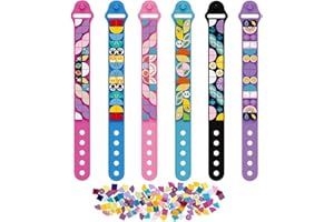 SIENON Dots Armbänder 6PCS, Kinder Bauklötze Armbänder, DIY Kreatives Basteln Armband Making Kit für Kinder, Freundschaftsarmbänder, Dots Construction Toys Kit für Geburtstags-Weihnachtsgeschenke