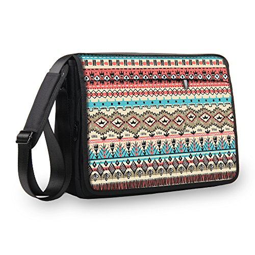 MySleeveDesign - Bolso Tipo Bandolera de Hombro - Maletin/Funda para portátil 13,3/14 / 15,6/17,3 Pulgadas - Varios DISEÑOS Y Colores - Ancient Signs - 17 Pulgadas
