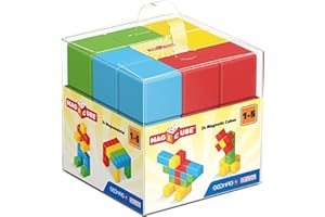 Geomag 148, Magicube Free Building Full Color – 24 magnesy do konstrukcji, zabawki edukacyjne