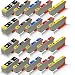 Produktbild 20x kompatible Tintenpatronen für Epson Expression Premium XP-510 XP-520 XP-600 XP-605 XP-610 XP-615 XP-620 T2621 T2631 T2632 T2633 T2634 Black Photoblack Cyan Magenta Yellow - Office Line Serie