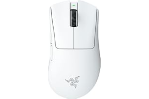 Razer DeathAdder V4 Pro - Ratón para Esports ergonómico inalámbrico y Ultraligero - 57g - 2,4 GHz Hyperspeed - Focus Pro 45K Sensor - 8K Hz Polling - Switches ópticos Gen-4 - PC/Mac | Blanco