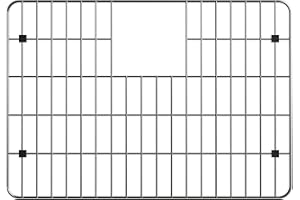 Evhoc Griglia Metal Grate S Multifunzione per Cucina, Sottopentola in Acciaio Inox, Resistente al Calore, Ideale per Lavello e Top, 44,5x31 cm