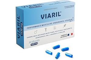 HONEYLOVE COMPANY VIRIL 1630mg - 20 Gélules Endurance Masculine avec L-Arginine | Micro Circulation Sanguine | Endurance, Énergie & Performance | Qualité FR