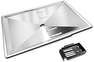 Nordic Bbq Store Adjustable Grease Tray (83-91cm) for Biltema, Lucifer, Napoleon, Landmann & Other European Brands 5/6 Burner Gas Grills - Universal Replacement Grease Pan for Gas Grills