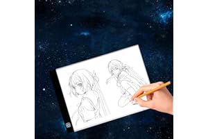 JIAHG A4 LED Leuchttisch Lightpad Zeichnen Leuchtplatte mit USB-Stromkabel Malen Pad Leuchtkasten für Künstler, Skizzieren, Animation, Designen, Tattoo. Geschenk für Kinder, Künstler