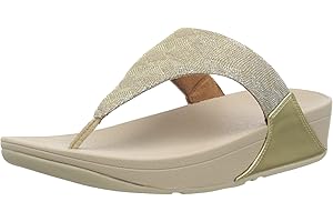 Fitflop Women's Lulu Glitz Toe Post Wedge Sandal