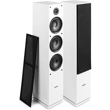 Evidence Acoustics Paar HiFi/Home Cinema-luidsprekers EA700-WAL – 2 x 500 W PMPO – 3-weg Bass Reflex – walnoot/mahonie
