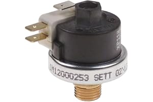 GASTROTEILESHOP Pressostat Anschluss 1/4' 1,1bar 0,5-1,5bar ø 38mm 21A 250V 125°C voreingestellt auf 1,1bar