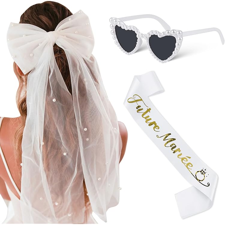 Bandeau De Mariée En Or Rose - Voile De Bandeau De Future Mariée - Bandeau D'enterrement De Vie De Jeune Fille - Accessoires EVJF - France