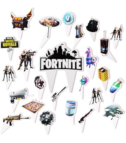 Topper Torta Compleanno Videogiochi - Set 25 Decorazioni Con Personaggi Per Feste - Foto 7