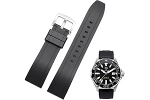 Nixiamy Zegarek do Fluorogumy Soft Pasek Gumowy 19mm 20mm 21mm 22mm Bransoletka Gumowa FKM z Szybkim Uwalnianiem Odpowiedni Uniwersalny Pasek Zamienny dla Męskie czyzn Kobiet