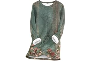 HAOLEI Fleece Lined Jumper Ladies UK Sale Clearance,Winter Warm Christmas Sweatshirt Ladies Vintage Argyle Print Plush Sweater Pullover Sweater Casual Thick Velvet Plaid Fleece Tops Plus Size 8-22
