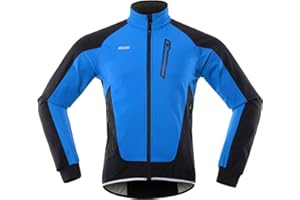 Lixada Herren Fahrradjacke, wasserdicht, winddicht, Thermofleece, Fahrrad, Jersey, MTB, Fahrrad, Reiten, Rennen, Herbst, Winter, Jacke, Mantel, geeignet für Radfahren, Laufen, Bergsteigen