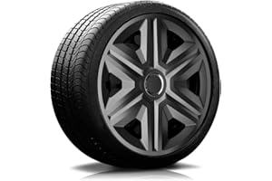 AUTOTEPPICH STYLERS WIR FERTIGEN IHRE FUßMATTEN RADKAPPEN-KÖNIG 16" 16 Zoll RKK21 Graphit RADBLENDEN RADKAPPEN