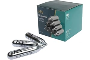 H&N Sport CO2 Kapseln 12g - 25er Pack für Softair, Paintball, Luftpistole oder Luftgewehr Airsoft CO² Patronen Kartuschen für CO2 Pistole Waffen