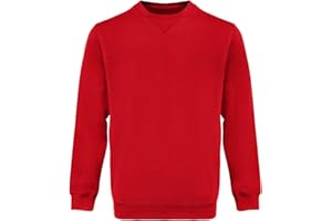 WORK IDEA Sweat-Shirt à col Rond pour Homme, vêtement de Travail, Pull Basique pour Homme