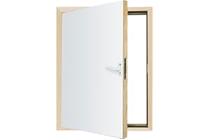 FAKRO - Kniestocktüren DWK 60x80, Tür Holz mit Wärmedämmung, aus einem Kiefernholzrahmen, gute Thermoisolation, links oder rechts