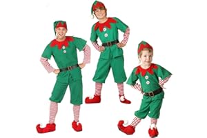 AudMsier Costume Fata Verde per Uomo e Bambini Costume Fata di Natale Cosplay Ragazzi Adulti
