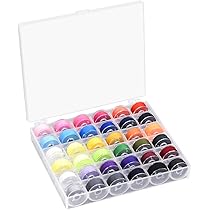 Set Bobine Pre-avvolte Per Macchina Da Cucire - 36 Pezzi Colorati Con Custodia